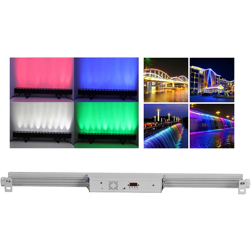 กันน้ํา 18*4W 4in1 LED แบร์เบย์ หัวเคลื่อนที่ IP65 RGBW การผสมสี