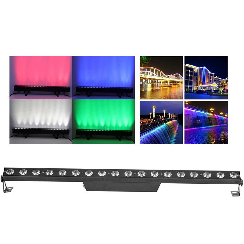 18x4 วัตต์ RGBW 4in1 Rgbw ไฟเวที LED ไฟเมืองสี LED IP65 โรงงาน