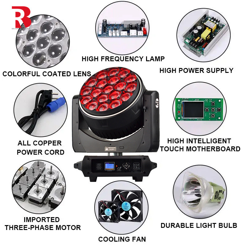LED Bee eye 19PCS 40W RGBW 4in1 โรงงานไฟฟ้ากระแสหัว