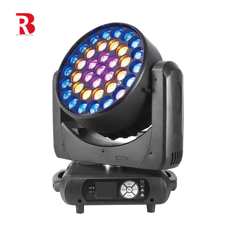 37*15W LED ความสว่างสูง RGBW 4in1 ล้างเคลื่อนหัวแสงสําหรับงานคอนเสิร์ต