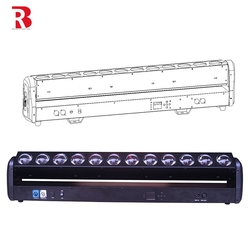 12pcsx30W หัวเคลื่อนที่ LED สเตจ แหล่งแสง Backcolor Marco Effect