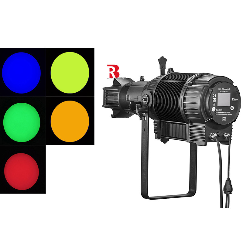 ไฟสตูดิโอกลางแจ้ง 300W แฟนไม่ติดน้ํา LED Frameing Spot Light สําหรับฉากแสดง