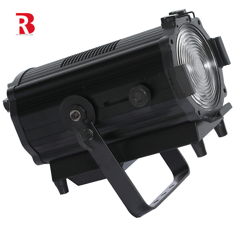 200W DMX512 มือ Zoom อลูมิเนียมเหล็ก LED Fresnel stage Lighting 2/5CH