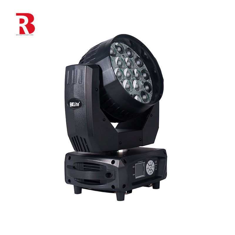 LED Moving Head ZOOM And Rotation 19pcs 15W 4-in-1 แสงเบย์เวที