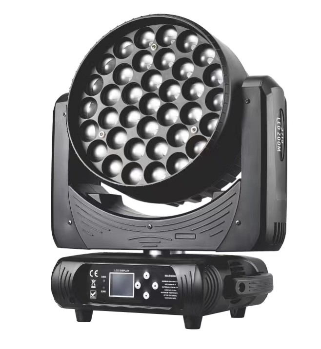 DMX512 37pcs 15w RGBW ล้างเคลื่อนย้าย Zoom หัวเวทีแสงสําหรับชมรมดีเจ