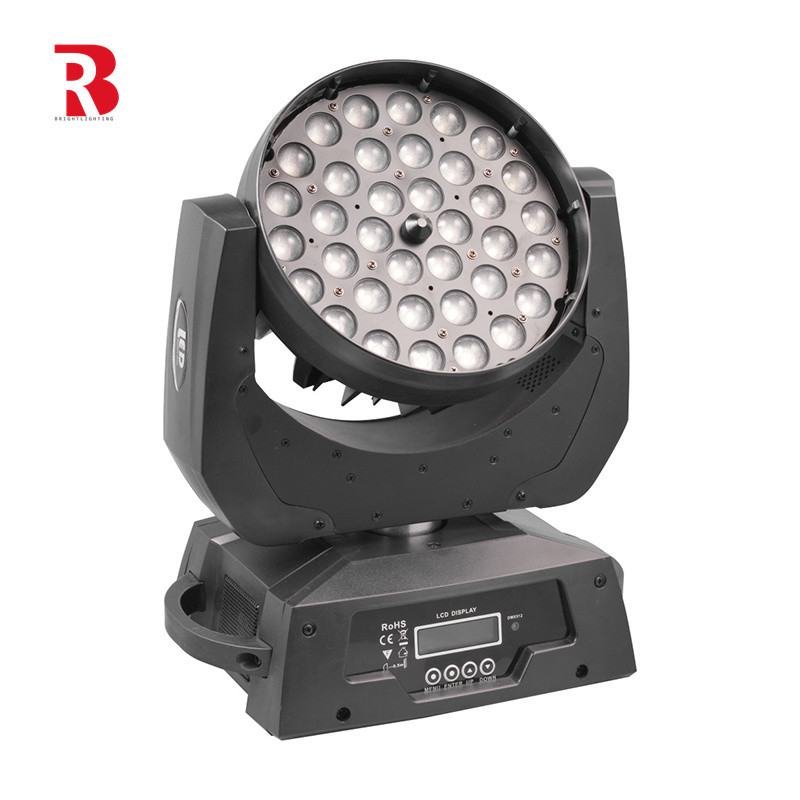 INDOOR LED Moving Head Beeye stage Light 36*10W RGBW 4-In1 ZOOM BEAM สําหรับคลับ