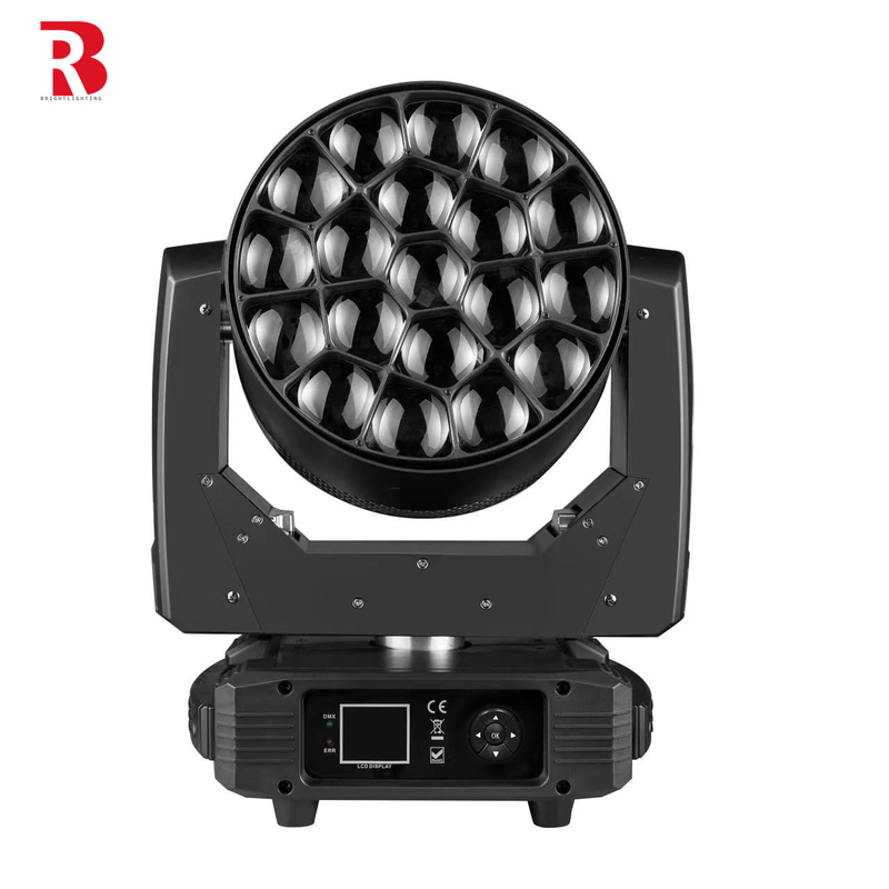 19 * 15W ไฟหน้าเวทีเคลื่อนที่สําหรับ Professional Show Beeye Lighting