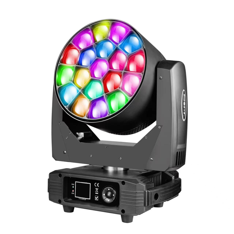 19 * 15W ไฟหน้าเวทีเคลื่อนที่สําหรับ Professional Show Beeye Lighting