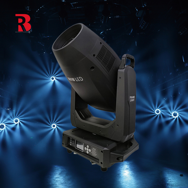 แฟรมไฟ มินิ 680W หัวเคลื่อนที่ LED สเตจ ไลท์ โรงงานจีน