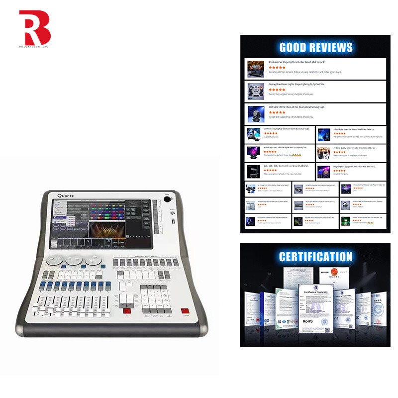 ระดับความสามารถสูง DMX512 ระบบควบคุมแสง QUARTZ สําหรับการแสดงเวที