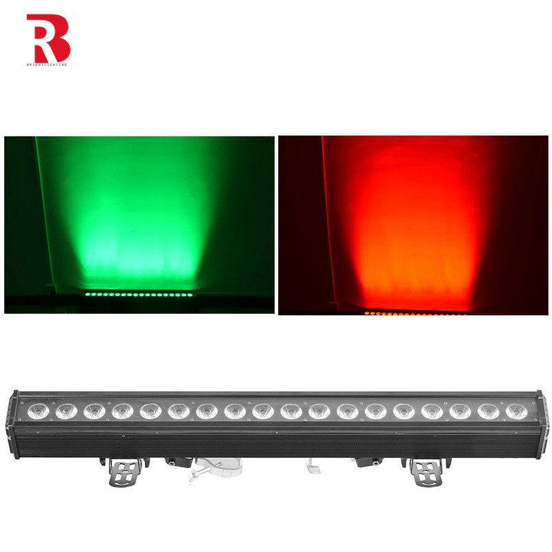 กลางแจ้ง 18 × 12W RGBWA 5in1 LED Stage City กันน้ําจุดควบคุม ล้างแสง