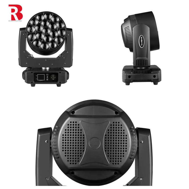 19pcs*15w RGBW Zoom Eye LED ขับเคลื่อนหัวเวทีแสงสําหรับการตกแต่งงานแต่ง DJ