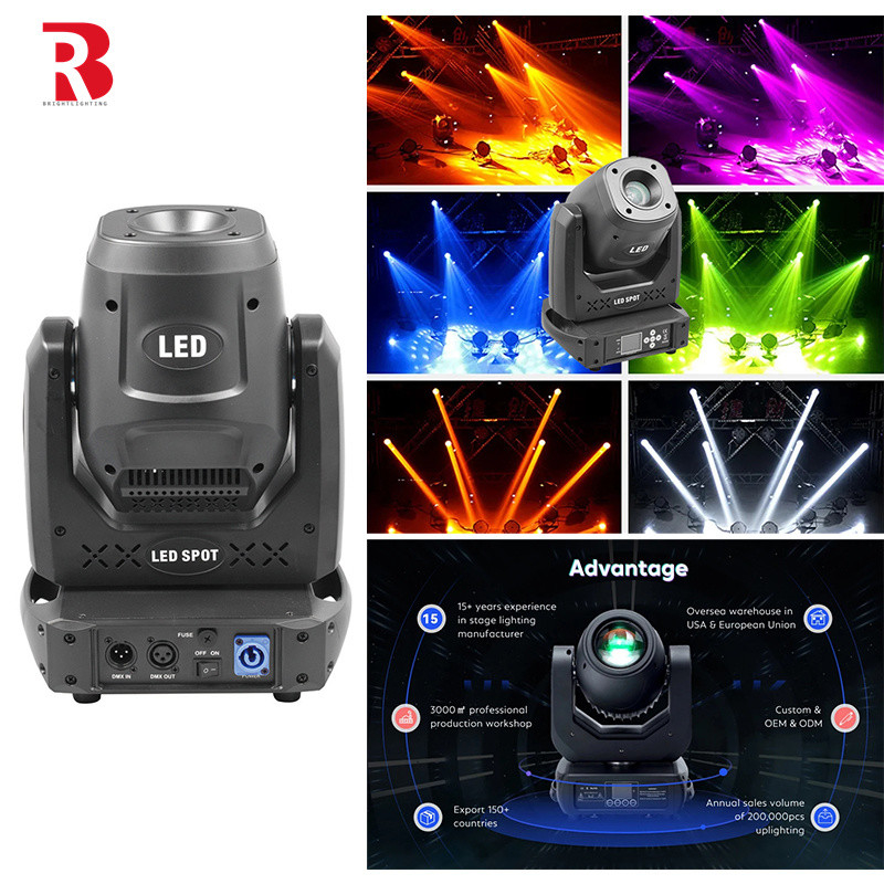 8000K DMX512 หัวเคลื่อนที่ 100W LED สปอตเบย์ แสงเวทีสําหรับโรงละครและสตูดิโอ