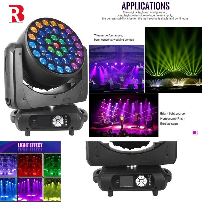 การควบคุมแสงเต็ม RGBW 4in1 LED ไฟหัวเคลื่อนที่สําหรับการแสดงดนตรี