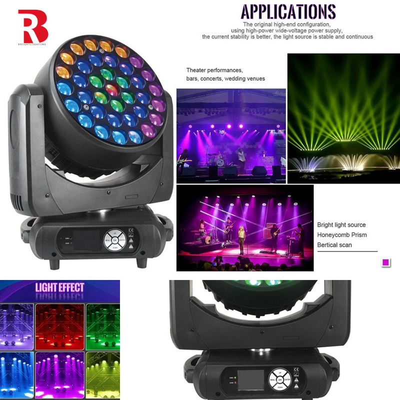 ผลลัพธ์ภาพที่สดใส RGBW 4in1 LED ไฟหัวเคลื่อนที่สําหรับการแสดงดนตรี