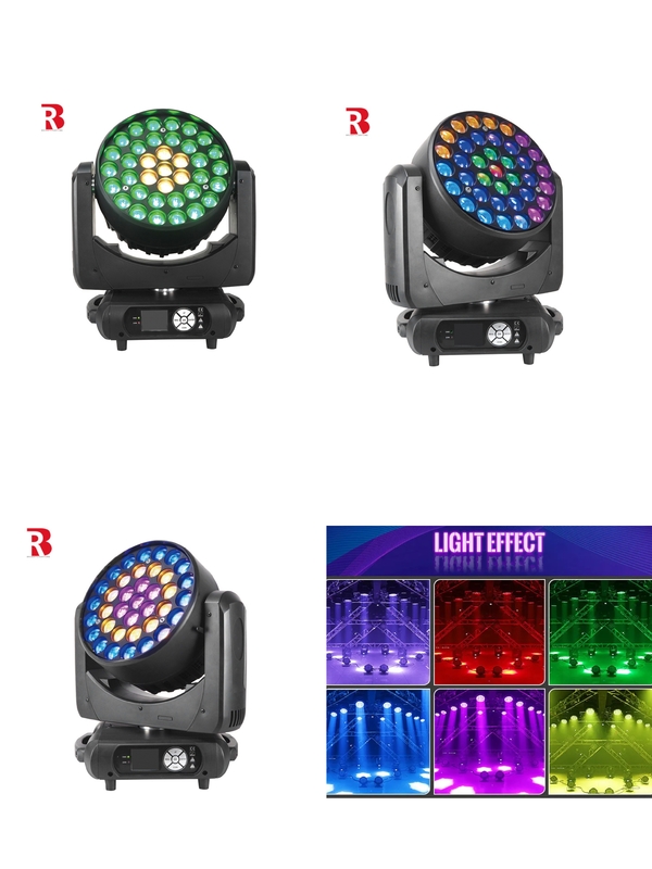 LED Indoor Moving Head 37pcs 15W RGBW Beeye stage DJ Light สําหรับงานปาร์ตี้ดิสโก้