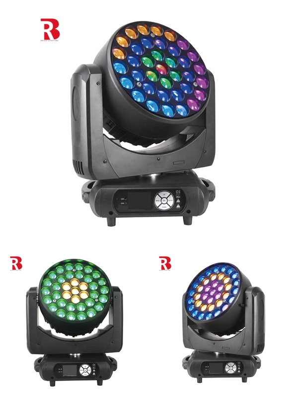 LED Indoor Moving Head 37pcs 15W RGBW Beeye stage DJ Light สําหรับงานปาร์ตี้ดิสโก้