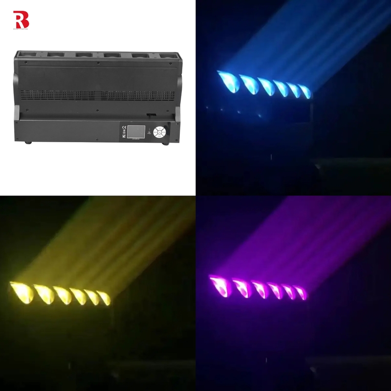 DMX Professional LED Pixel Zoom Bar 6pcs 40W RGBW 4-In-1 แสงเวทีคอนเสิร์ต