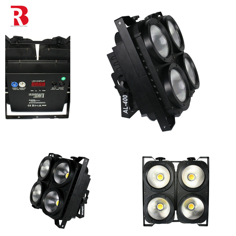สตรอบ LED ผู้ชม Blinder Light 4x100w 4 ตา LED Blinders สําหรับ Studio Tv Film Dmx