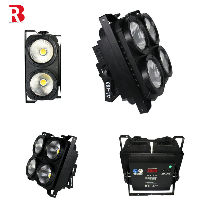 สตรอบ LED ผู้ชม Blinder Light 4x100w 4 ตา LED Blinders สําหรับ Studio Tv Film Dmx
