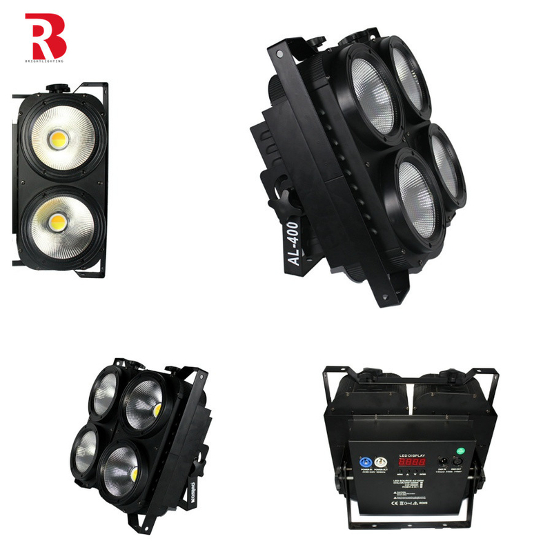 สตรอบ LED ผู้ชม Blinder Light 4x100w 4 ตา LED Blinders สําหรับ Studio Tv Film Dmx