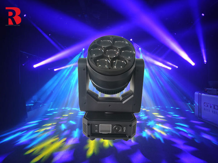 7*40W RGBW 4in1 LED ขับเคลื่อนหัวเวทีแสงสําหรับงานเลี้ยงงานแต่ง