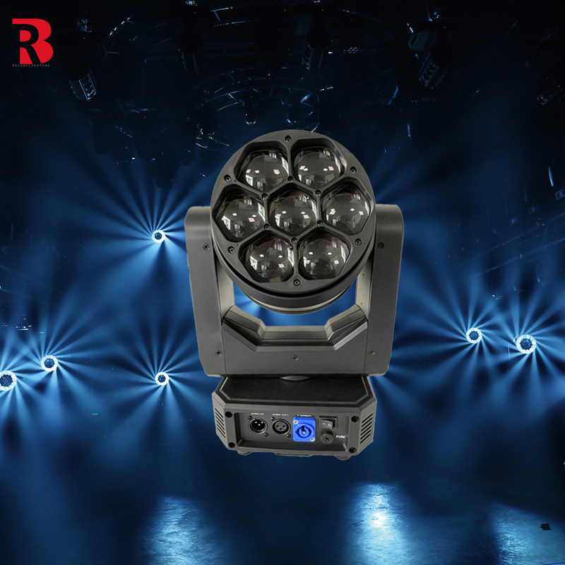 7*40W RGBW 4in1 LED ขับเคลื่อนหัวเวทีแสงสําหรับงานเลี้ยงงานแต่ง