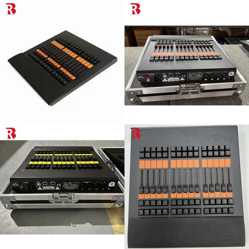 512 DMX Channels Stage DMX Controller System Console สําหรับไฟหน้าเคลื่อนที่ RGB และ RGBW