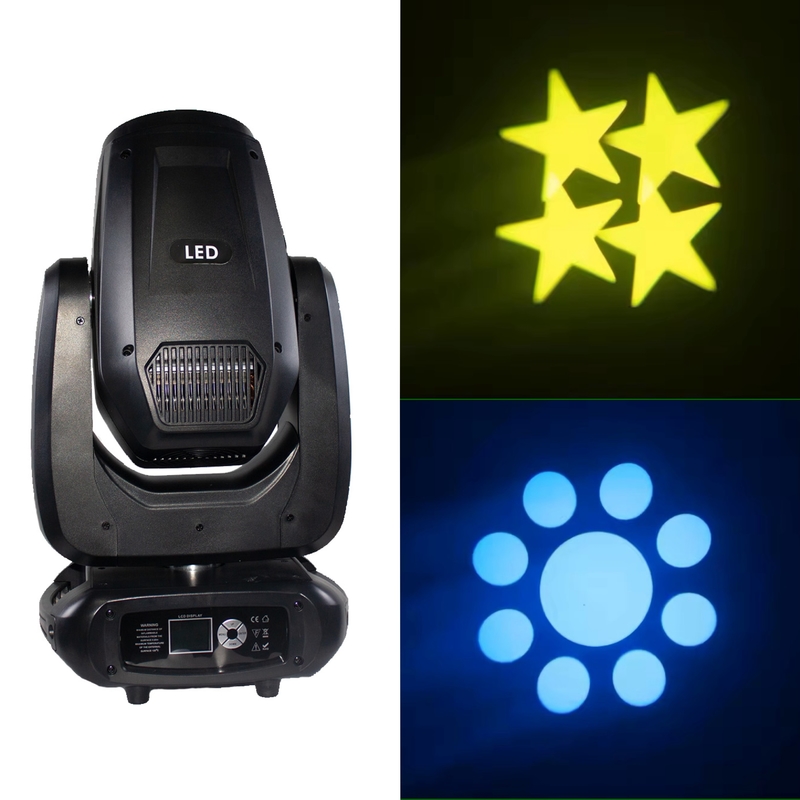 200w Beam DMX512 LED Moving Head Wash Zoom stage Light สําหรับงานแต่ง