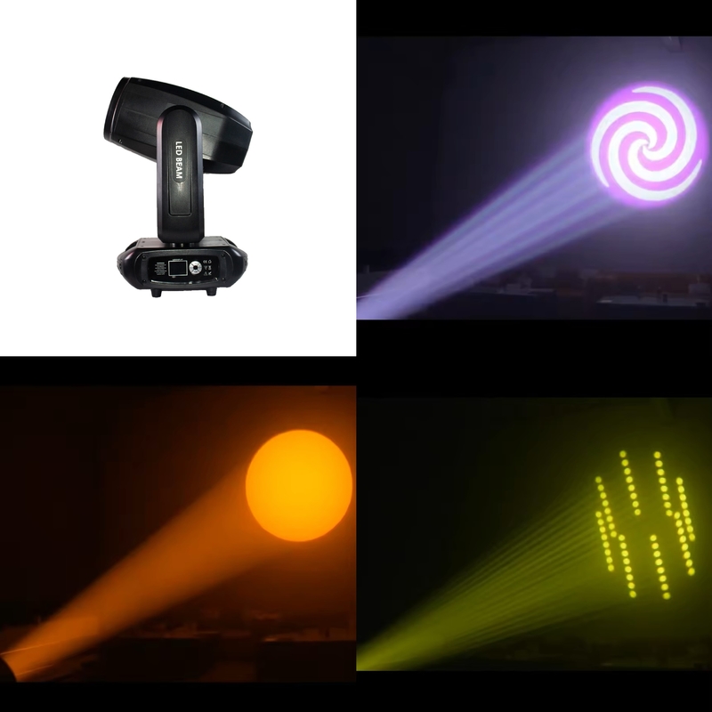 200w Beam DMX512 LED Moving Head Wash Zoom stage Light สําหรับงานแต่ง