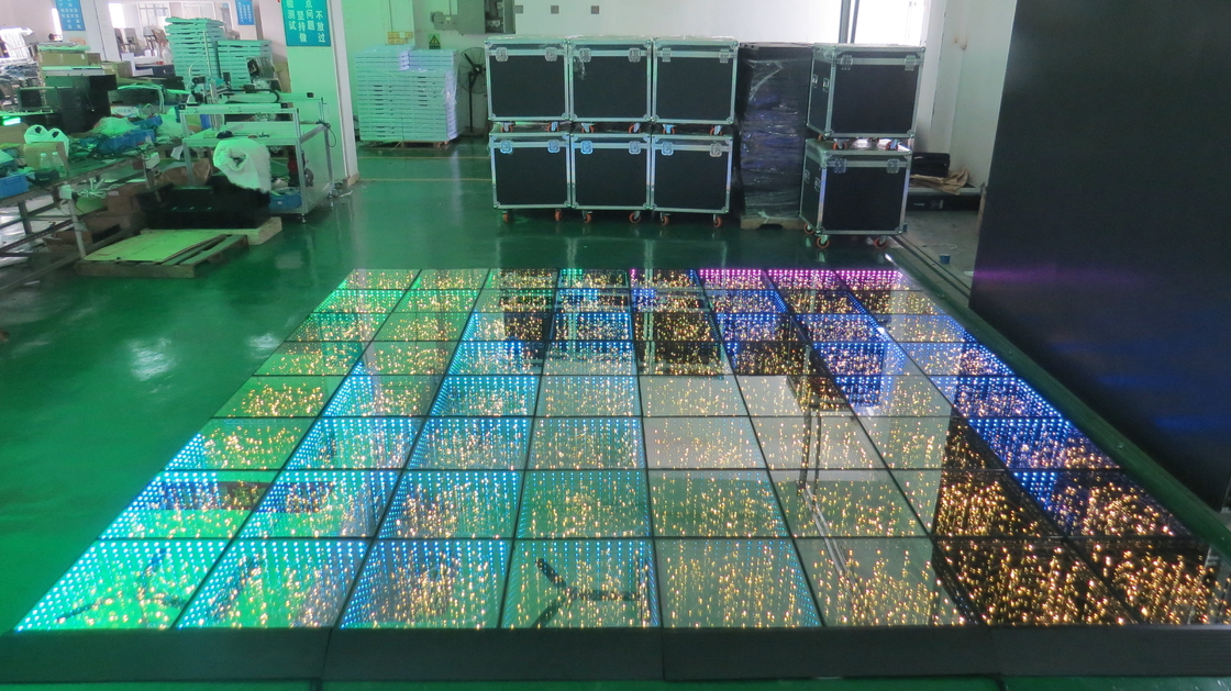 ผลการผสมผสานสีพื้นเต้นรํา LED stage light DMX