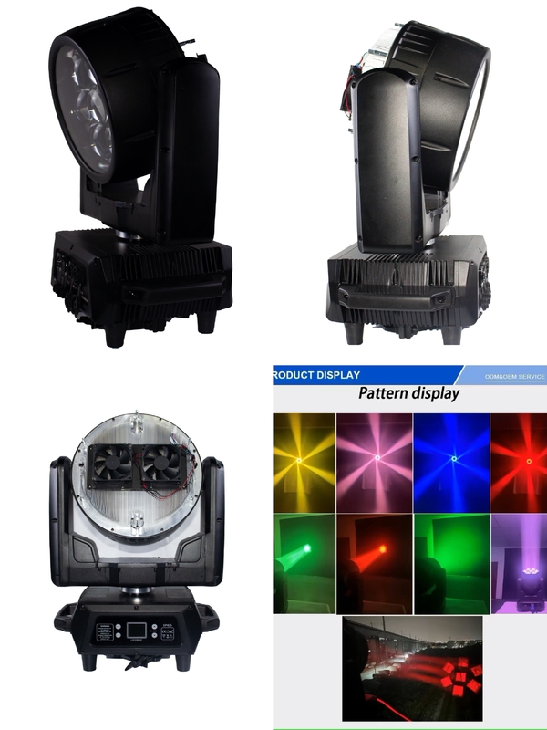 LED DMX Strobe Moving Head 7pcs 40W RGBW LED Beeye Stage Light กับแสงสูง