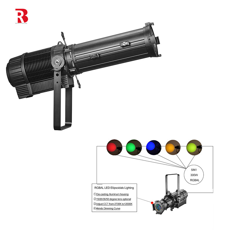 240V 300W LED Strobe Warm White Colorful LED stage Light สําหรับคอนเสิร์ต