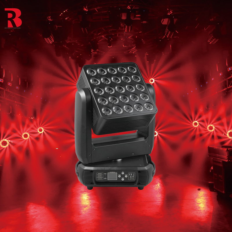 400W 25*12W แมทริกซ์ ออโต้ DMX LED ขยับหัวเวทีแสงสําหรับบันเทิง