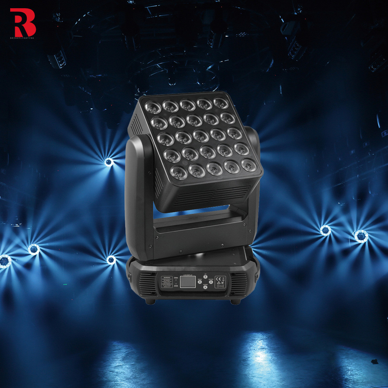 240V 6500K 25*12W CREE RGBW LED แมทริกซ์เคลื่อนไหวหัวแสงสําหรับปาร์ตี้ดีสโก้