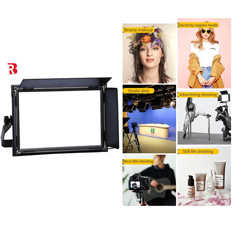 DMX512 3CH Bi-color 100V 240V stage light Cool White LED Video Soft Light แสงที่ใช้ในเวที
