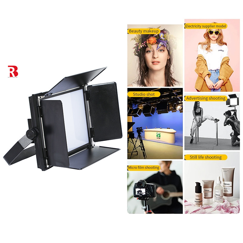 DMX512 3CH Bi-color 100V 240V stage light Cool White LED Video Soft Light แสงที่ใช้ในเวที