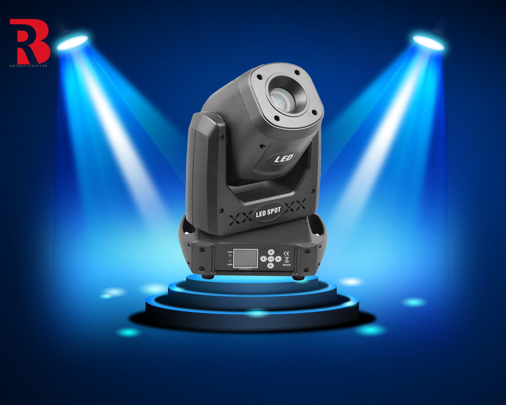 150W LED Moving Head Stage Light ขาว LED DMX ความสามารถสูงหมุน 5 ด้าน Prism อัตโนมัติ สําหรับบาร์งานแต่ง