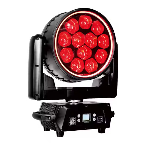 ไฟหัวเคลื่อนที่ LED 12*40W DMX512 กันน้ํา ไฟเวที LED สําหรับงานปาร์ตี้
