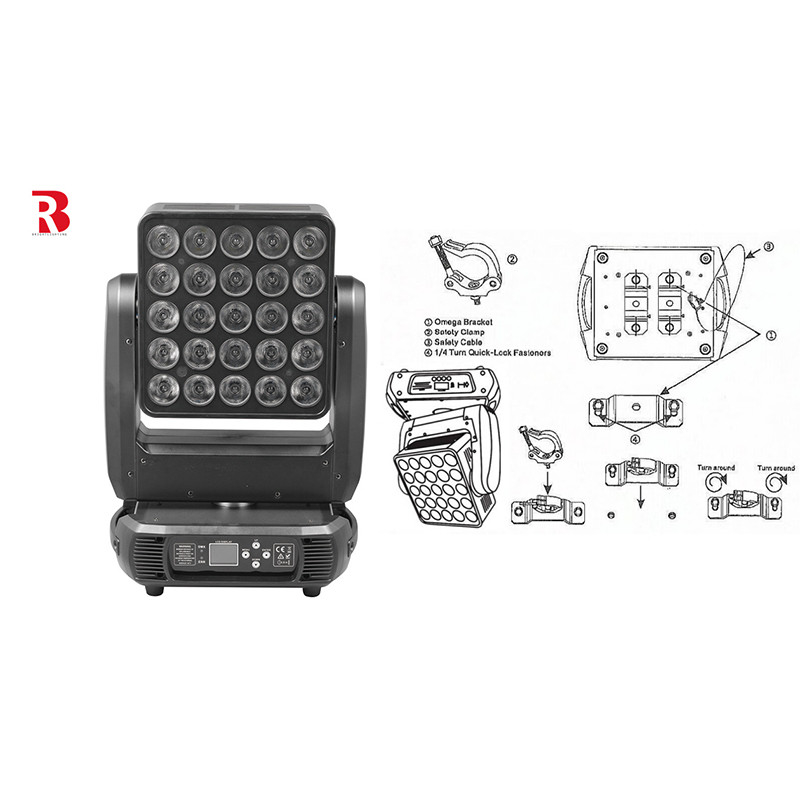การแสดงคลับ Beam Professional Stage LED หัวเคลื่อนที่ แมตริกซ์แสง