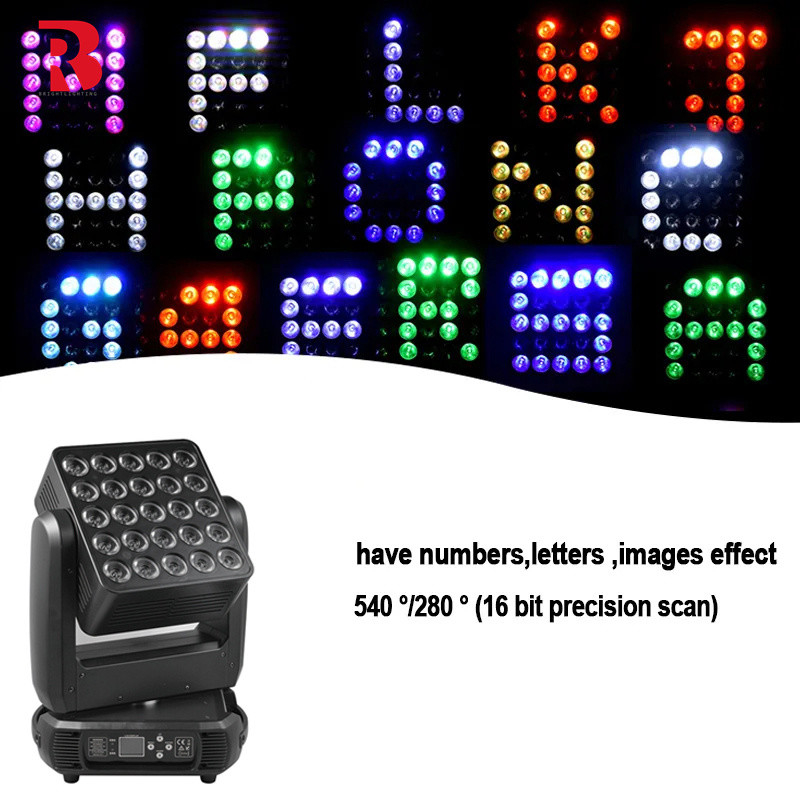 คลับการแสดง ดิสโก้ โปรเฟชั่นแนล สเตจ RGB ไฟหัวเคลื่อน