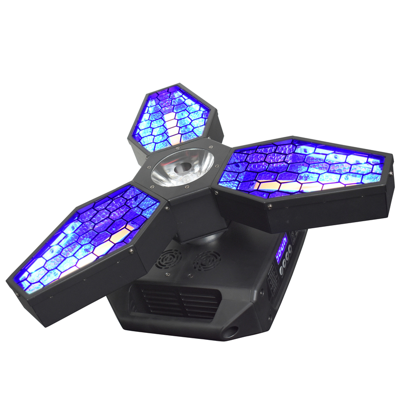 ราศีเคลื่อนไหวแสงหัวสําหรับการแสดงสด คอนเสิร์ต 3 * 60W แฟนรีโครใหญ่