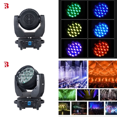 ประกายมืออาชีพ LED หัวเคลื่อนไหว 19pcs 15W RGBW ผลเวทีสําหรับคอนเสิร์ต