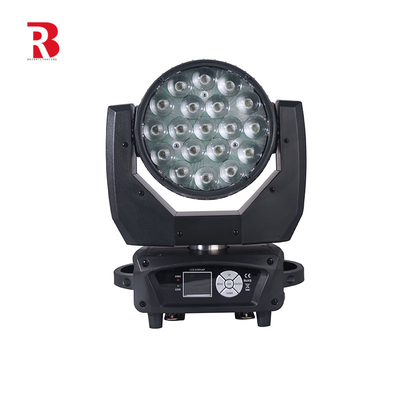 DMX512 DJ Light ZOOM สําหรับ Disco LED หัวเคลื่อนที่ 19 * 15 RGBW Beeye Stage
